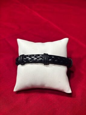 New! Decorative Leather Bracelet Men Wrap Handmade Wristband Adjustable